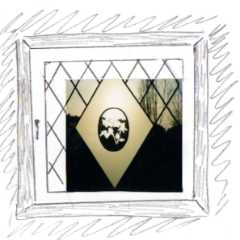 Fenster "geätzte Rose" 