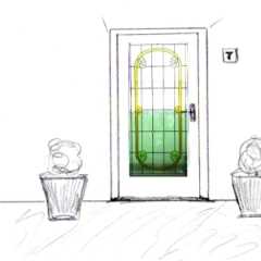 Haustür - Dreifach-Iso-Glas 