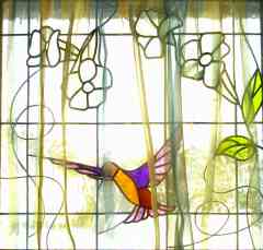 Fenster im "Landhaus Vogelweide" 